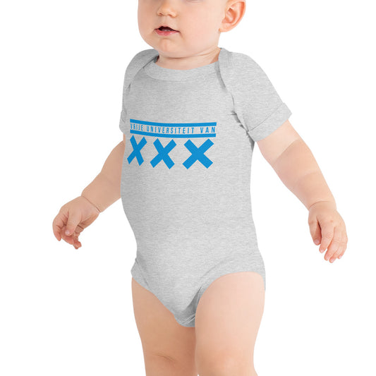 VU Amsterstam XXX Baby short sleeve Bella+Cotton one piece