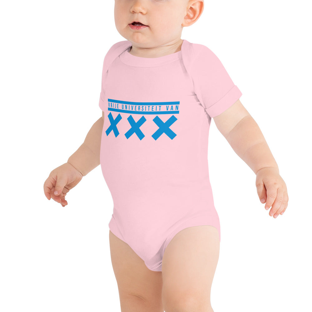 VU Amsterstam XXX Baby short sleeve Bella+Cotton one piece