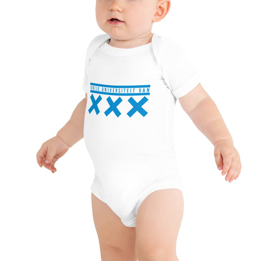 VU Amsterstam XXX Baby short sleeve Bella+Cotton one piece