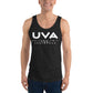 UvA White Vortice Men's Bella + Cotton Tank Top