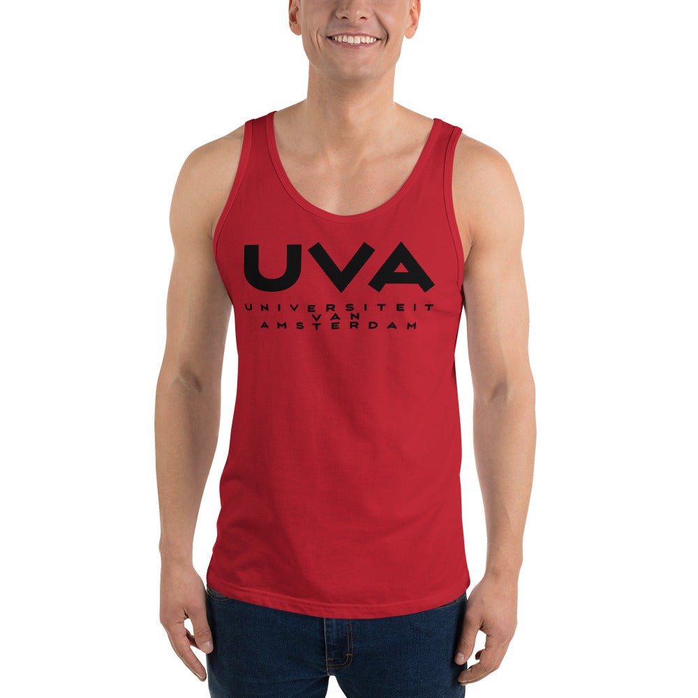 UvA Black Vortice Men's Bella + Cotton Tank Top