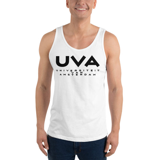 UvA Black Vortice Men's Bella + Cotton Tank Top