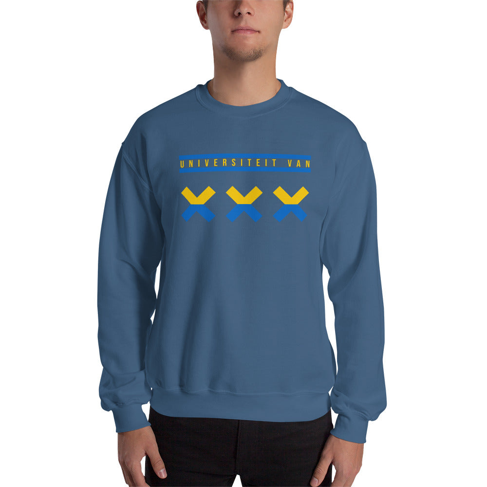 UvA Amsterdam XXX Ukraine Unisex Crewneck Gildan Sweatshirt