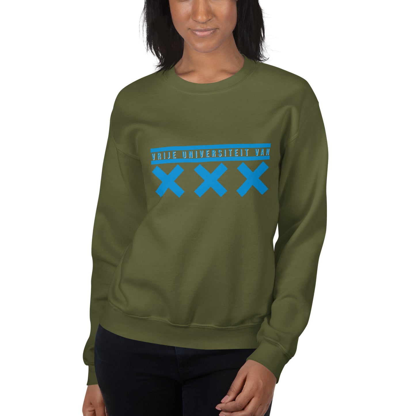 VU Amsterdam XXX Unisex Crewneck Gildan Sweatshirt