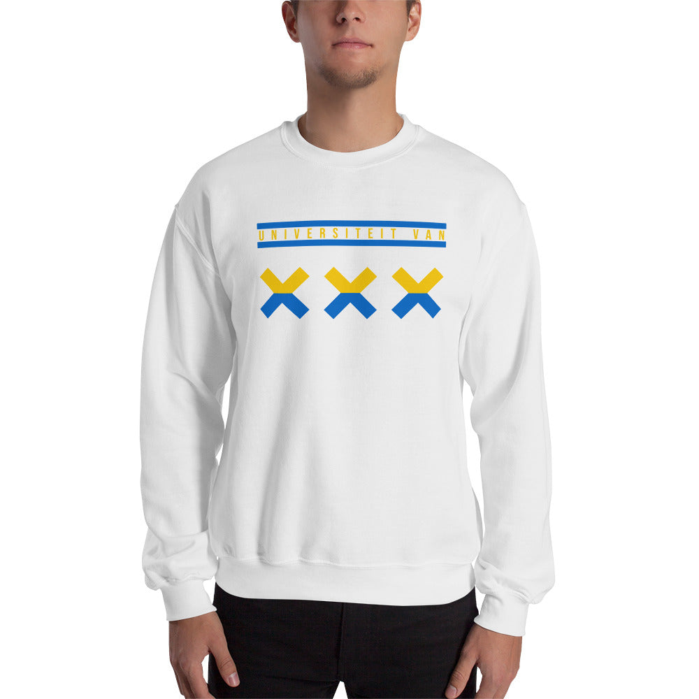 UvA Amsterdam XXX Ukraine Unisex Crewneck Gildan Sweatshirt